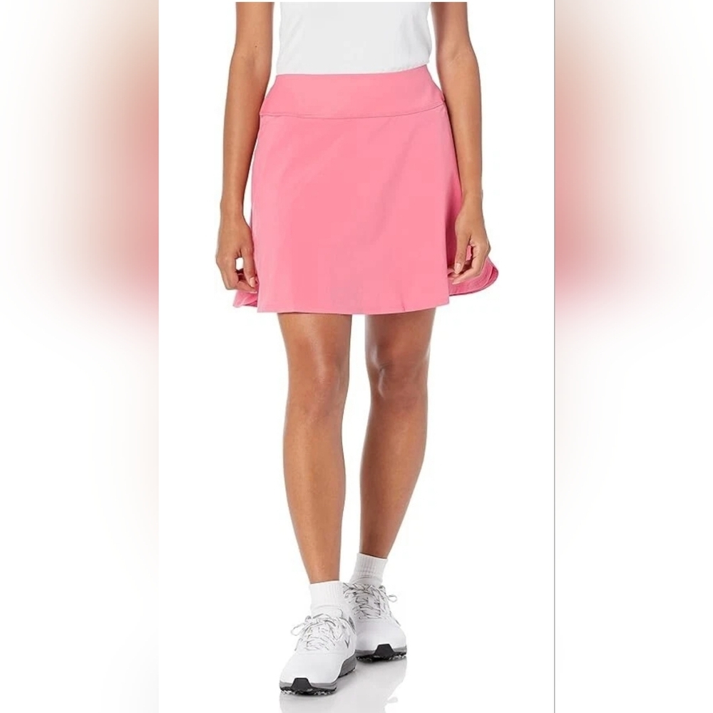 Puma Women's PWRSHAPE Solid Golf Skirt w/ Shorts Size Medium NWT Peachy Pink